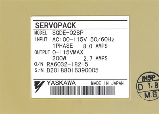Yaskawa SGDE-02BP AC Servo Amplificatore Nuovo in scatola originale
