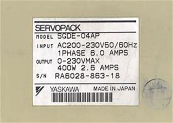 Marca Yaskawa Servo amplificatore SGDE-04AP serie Sigma in scatola