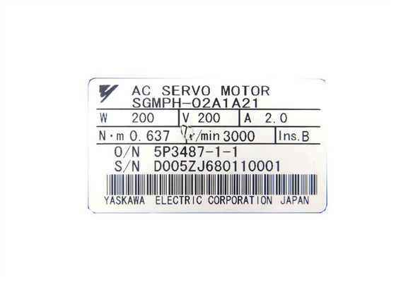 Yaskawa SGMPH-02A1A21 Servomotore industriale Nuovo originale