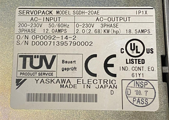 Yaskawa SGDH-20AE serie servomotore Nuovo in scatola originale