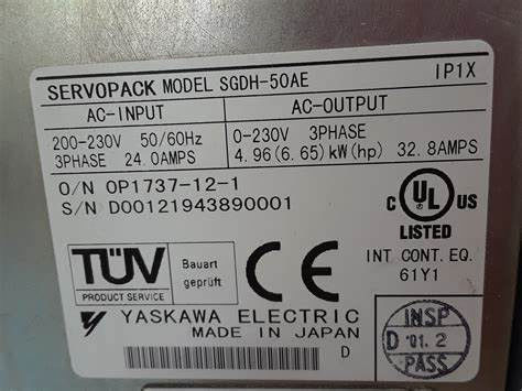 Nuovo motore Yaskawa SGDH-50AE Sigma in scatola originale