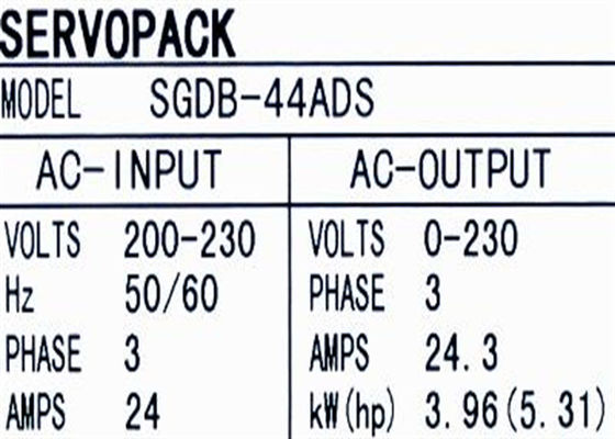 SGDB-44ADS Yaskawa Industrial Servo Drives Nuovo originale