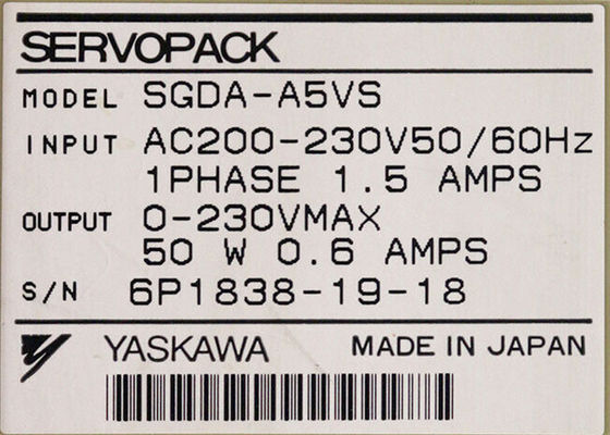 SGDA-A5VS Brand Yaskawa Nuovi Servo drivers industriali in originale