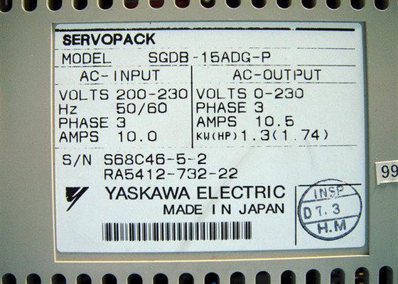 SGDB-15ADG-P AC Servo Drives Nuova Yaskawa in scatola originale