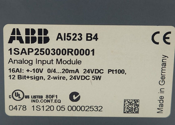 ABB AI523 1SAP250300R0001 AI523: S500 Modulo di ingresso analogo 16 AI: U, I, RTD, DI.