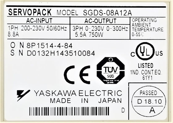 Yaskawa SGDS-08A12A Sigma Serie 3 AC Servo Drive Nuovo di zecca
