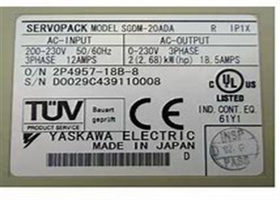 SGDM-20ADA Yaskawa Servo Drives Industry Nuovo e originale