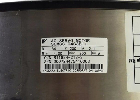 Yaskawa Industrial AC Servo Motor 4Nm di uscita SGMCS-04C3B11 Nuovo