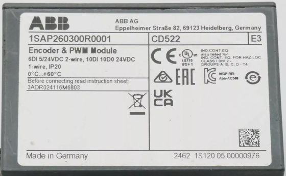 ABB CD522 1SAP260300R0001 Modulo funzionale 2 ingressi di codificatore Svezia