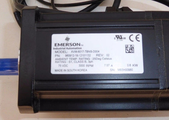 0.6 KW Servomotore Emerson XVM-8017-TBNS-D004 Campo industriale