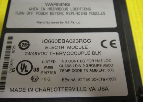 GE Fanuc IC660BBA023 6 circuiti di ingresso, da 24 a 48 volt di corrente continua di potenza di blocco, -25 mV a 150 mV di misurazioni di tensione