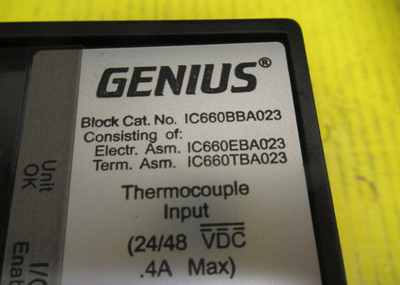 GE Fanuc IC660BBA023 6 circuiti di ingresso, da 24 a 48 volt di corrente continua di potenza di blocco, -25 mV a 150 mV di misurazioni di tensione