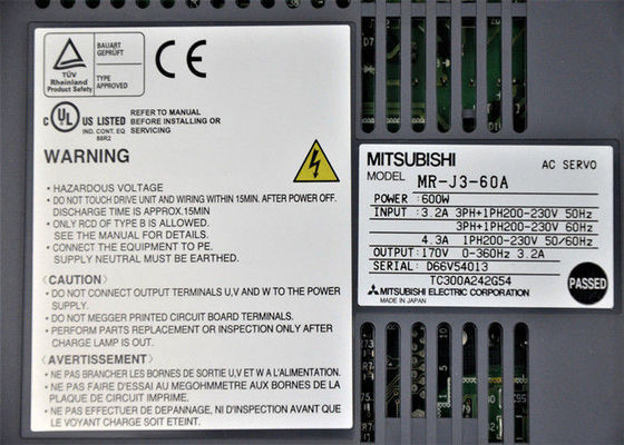 600W Mitsubishi AC Servo Amplificatore MR-J3-60A-ED Industrial Drive MR-J3-60A-EB 170V 3.2A