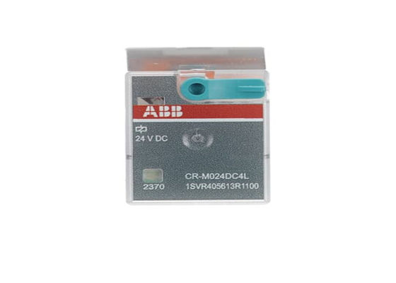 Il relè di interfaccia pluggabile ABB CR-M024DC4L 1SVR405613R1100 è un relè in miniatura.