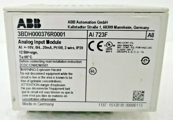 ABB AI 723F Modulo di ingresso digitale analogo Nuova scatola originale