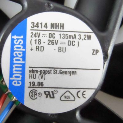 Compatto 3414 NHH Ventilatore centrifugale industriale con 35000 ore di vita utile L10