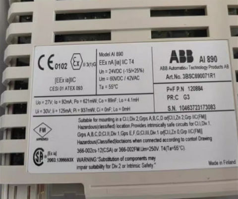 ABB AI890 3BSC690071R1 AI890 Modulo di alimentazione analogico ridondante