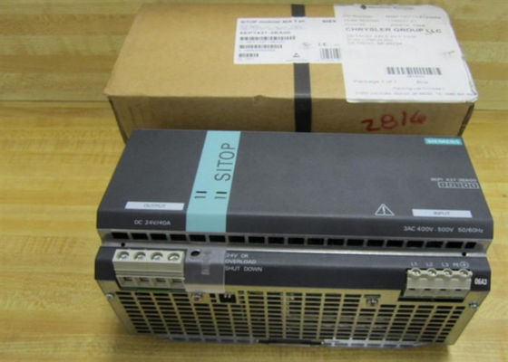 Siemens 6EP1 437 3BA00 Fornitura di alimentazione Input 400-500 V 3 AC Output: 24 V DC/40 A Nota