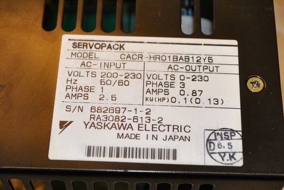 Yaskawa CACR-HR01BAB12Y5 Servo Drive Intervallo dinamico 35 DB