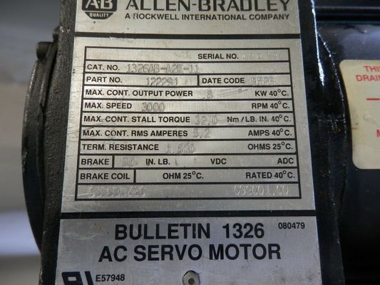 AB 1326AB-A1G-11 SERV MTR 16-IN-LB 5K-RPM STD INCH per applicazioni industriali