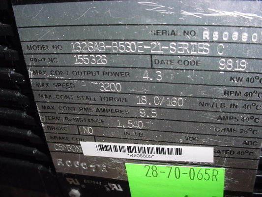 1326AB-B5330E-21-SERIES Servomotori a coppia più progettati per servomotori a corrente alternata 1391-DES