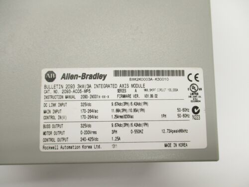 ALLEN-BRADLEY 2093-AC05-MP5 Kinetix 2000 Modulo integrato e modulo dell'asse