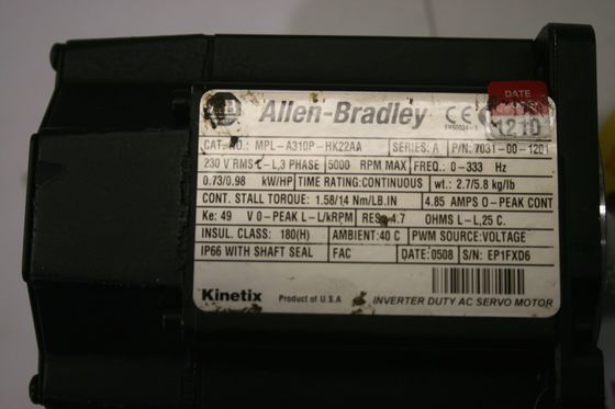 ALLEN-BRADLEY MPL-A310P-HK22AA MPL-serie MPL 240V AC servomotore rotativo