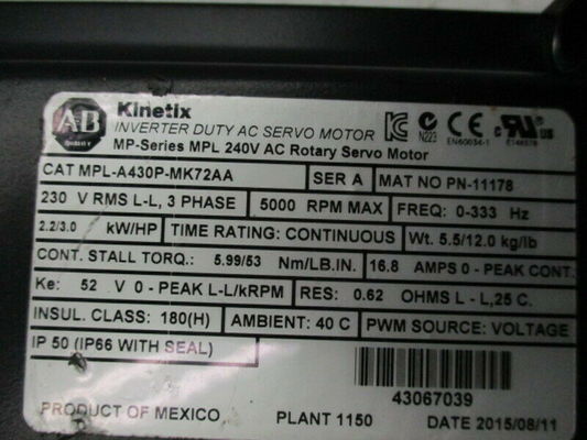 2000W Servo drive industriali con protocollo Ethernet per il montaggio del pannello