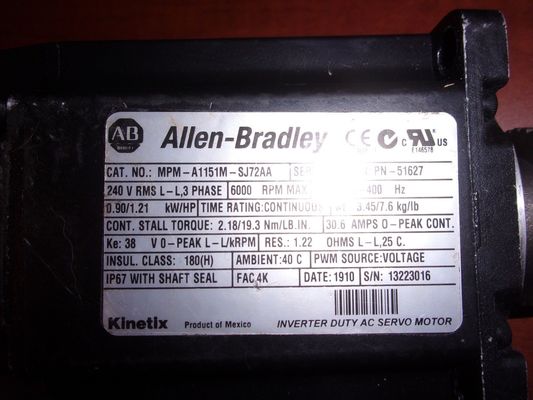 ALLEN-BRADLEY MPM-A1151M-SJ72AA MPM-serie MPM 240V AC servomotore rotativo