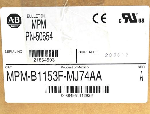 ALLEN-BRADLEY A20B-0007-0361 MP-serie MPM 480V AC servomotore rotativo