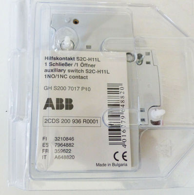 ABB 2CDS200936R0001 S2C-H11L Blocco di contatto ausiliario Servo Drive industriale Certificato CE