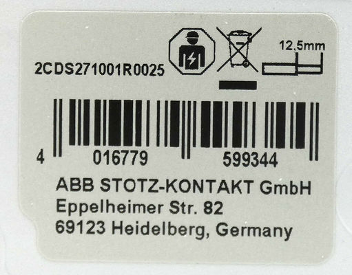 ASEA BROWN BOVERI 2CDS271001R0025 S201M-B2 Interruttore di serie S200