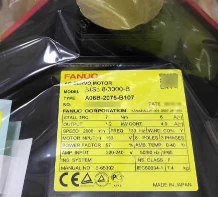 FANUC Fanuc Servomotore A06B-2075-B107 Beta is8 Sistema Mf a quattro assi