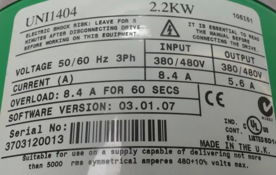 EMERSON UNI1404 Tecniche di controllo Emerson Unidrive Frequenzumrichter