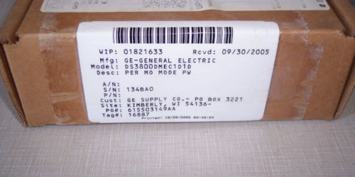 General Electric DS3800DMEC Pannello di interfaccia ausiliario