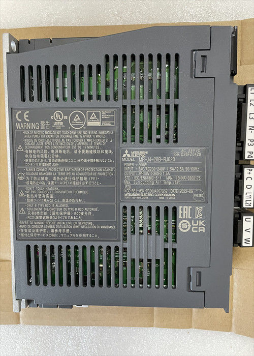 Azionamento 3PH 170V 0-360Hz Mitsubishi del servomotore di MR-J4-20B-RJ020 Mitsubishi 200W