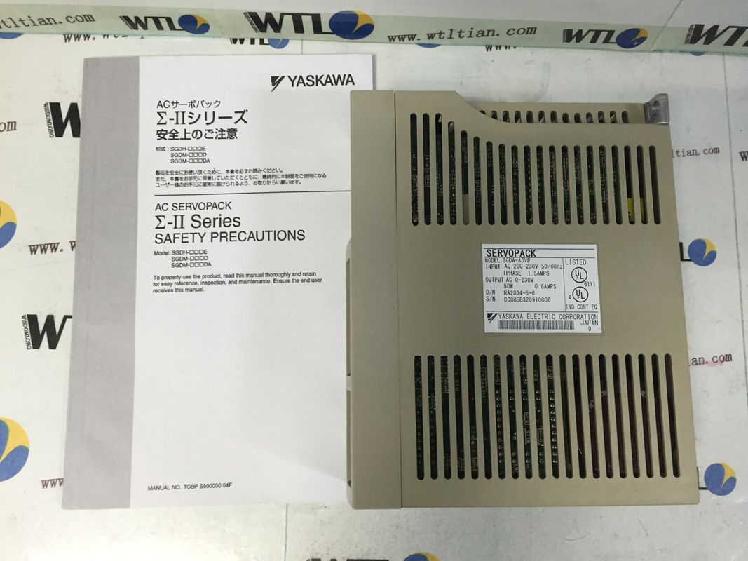 ALIMENTAZIONE ELETTRICA di HP 200 V dell'azionamento 0,07 di Yasakawa SGDA-A5VP Ac Servo Motor PER CONTROLLO di POSIZIONE