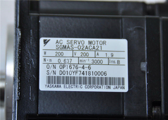 SERVOMOTORE 200W 1.9A 0.637N.m di CA SGMAS-02ACA21 di sigma II di YASKAWA SGMAH