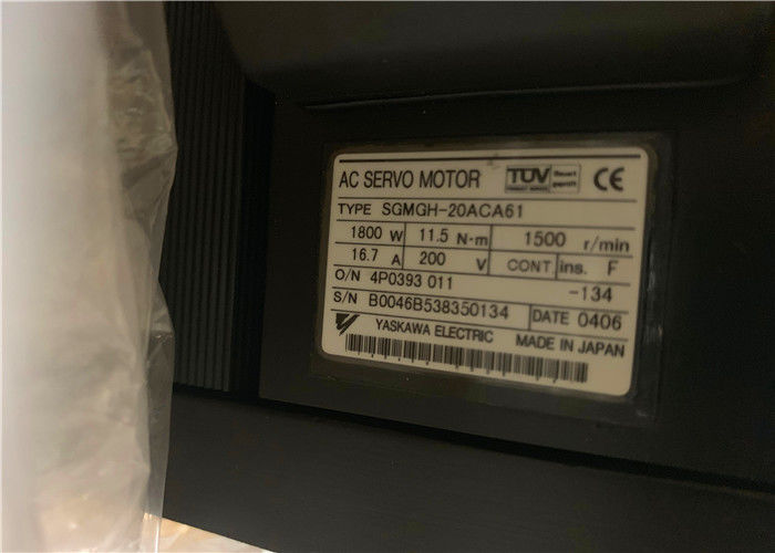 Servomotore industriale SGMGH-20ACA4C di CA di Yaskawa 11.5N.m 16.7A 200V del servomotore