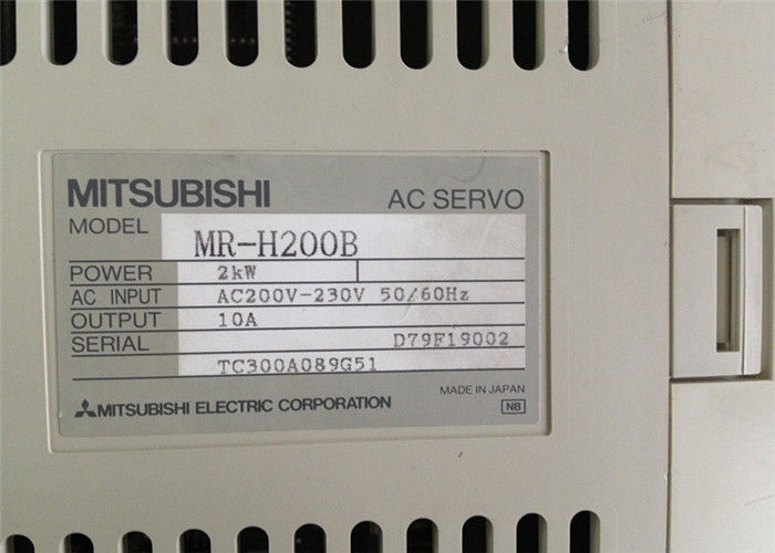 NUOVO SERVO AMP 2KW 200-230VAC 50/60HZ di CA 10 dell'AZIONAMENTO MR-H200B del GIAPPONE Mitsubishi