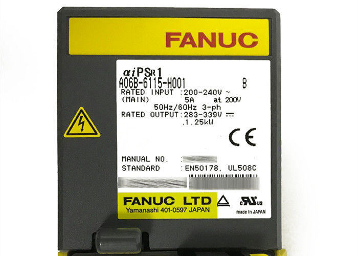 Modulo di alimentazione di CNC dell'amplificatore A06B-6115-H001 di CA di Fanuc delle parti industriali di robotica servo PSMR-1I