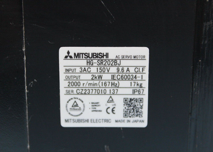 Nuovi motori industriali 3AC 9.6A 150V del servomotore HG-SR202BJ 2KW di CA di MITSUBISHI in di riserva