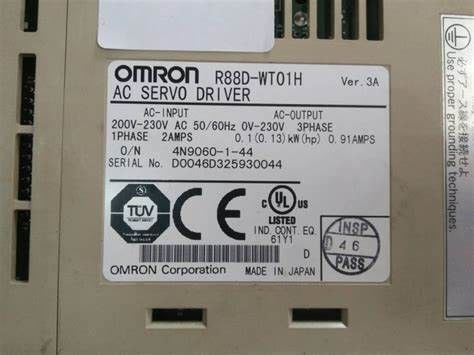 Il SERVO DRIVER 1.16A 240V di OMRON R88D-GT01H CARICA tipo dell'input di analogo/impulso di 100 W