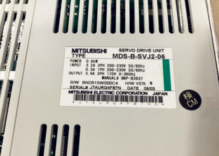 Azionamento elettrico di CA di Mitsubishi servo, servo azionamento industriale del fuso di CA MDS-B-SVJ2-06