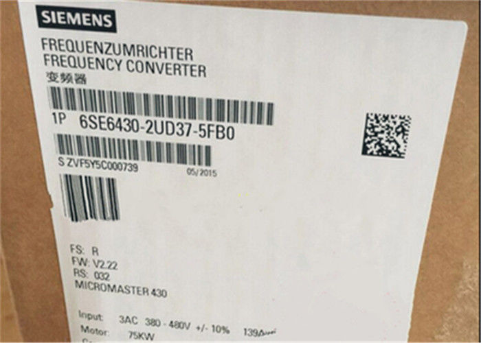POTERE di COPPIA DI TORSIONE QUADRATO 380-480 variabile dell'invertitore 3AC di frequenza di 6SE6 430-2UD37-5FB0 Siemens 75 chilowatt