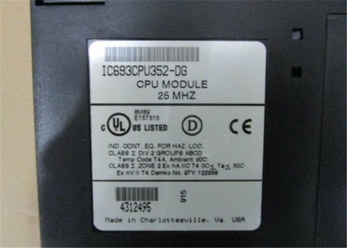 Memoria configurabile dell'utente di byte di IC693CPU352 GE Fanuc 240K, 4K ingresso/uscita, 8 scaffali, PER LA MATEMATICA di VIRGULA MOBILE dell'hardware