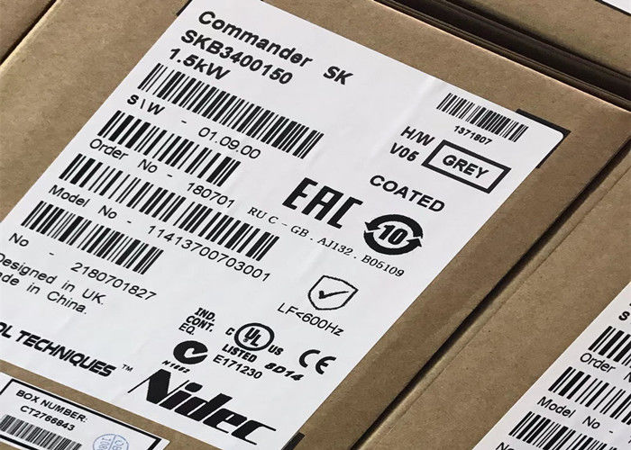 CA 3PH 3.8A dell'azionamento 380-480V dell'invertitore di comandante SK 1.5kW di tecniche di controllo di Nidec SKB3400150