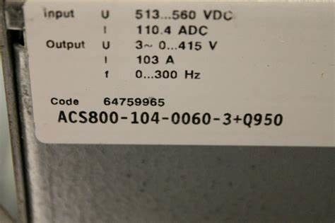 ACS800-104-0125-3+Q950 Abb Converter di frequenza 400V 25 kVA / + AGPS-01 34 kg