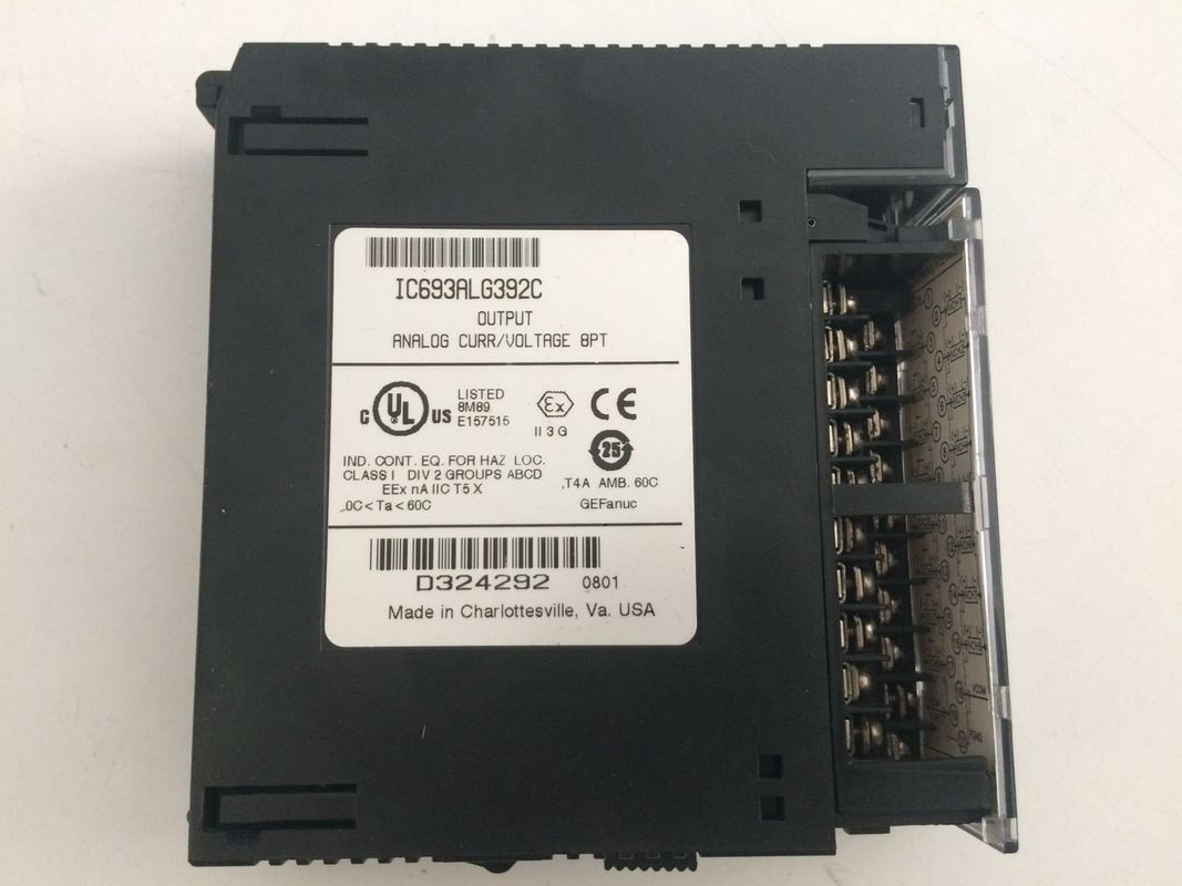 IC693ALG392 GE Fanuc Otto canali di uscita a singola estremità che forniscono un modulo da 0 a +10 volt
