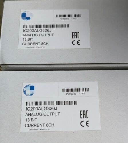 GE IC200ALG326 compreso il ripple; 2A inrush massimo, 100 mA massimo (senza carico), 185 mA massimo